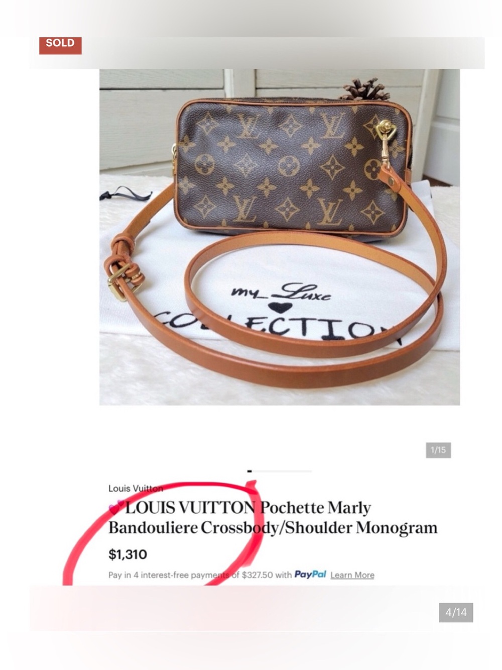 ✅AUTHENTIC LV Monogram POCHETTE BANDOLIER LOUIS VUITTON - Picture 2 of 13